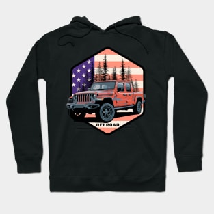 Jeep Gladiator (JT) - US Flag - Offroad Hoodie